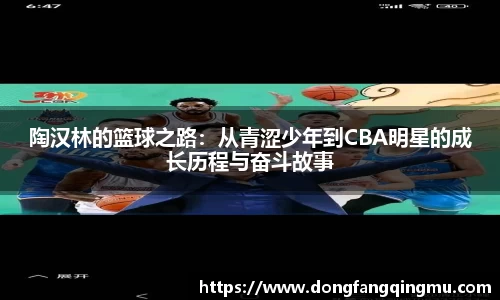 陶汉林的篮球之路：从青涩少年到CBA明星的成长历程与奋斗故事